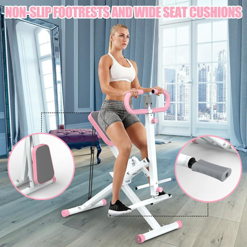 Ultimate Home Squat Machine with Adjustable Resistance Bands - Foldable 330LBS Rodeocore Exercise Machine for Glutes, Thighs & Core - Perfect!